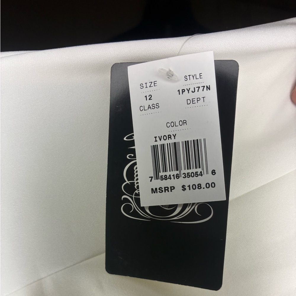 White Midi Dress with Black Stud Design - Picture 4 of 4